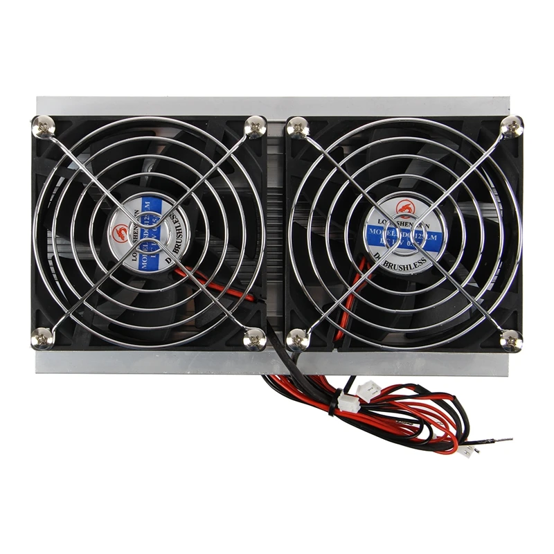 Thermoelectric Peltier Refrigeration Cooling System Kit Cooler Double Fan DIY
Thermoelectric Peltier Refrigeration Cooling System Kit Cooler Double Fan DIY