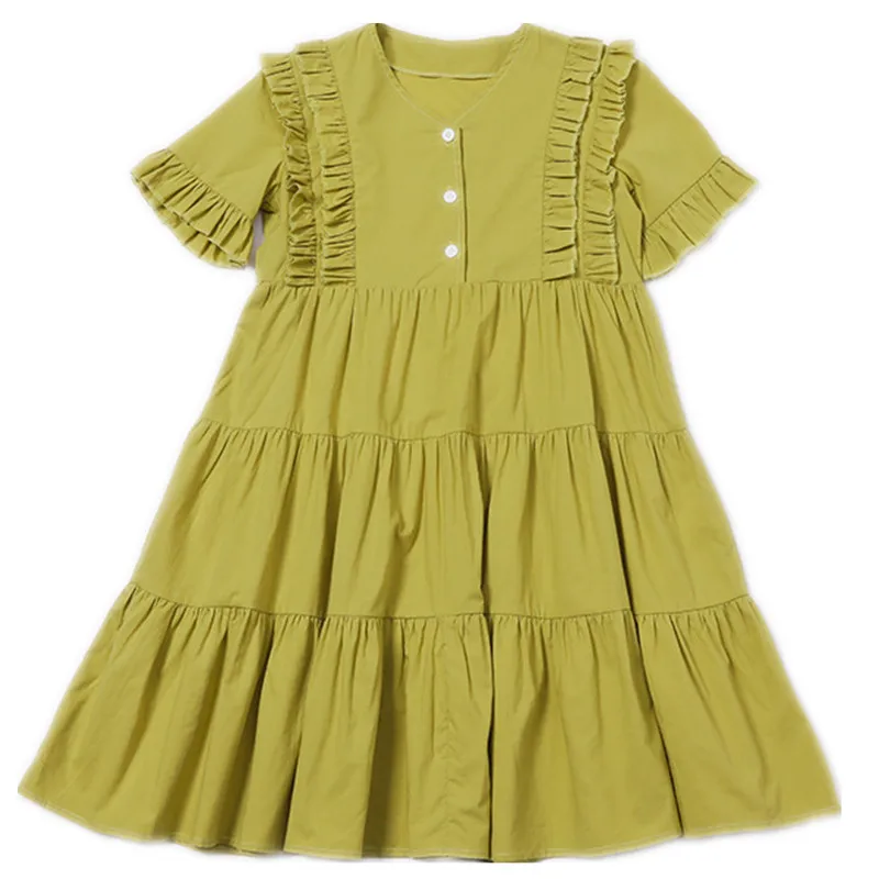 6 to 16 years kids & teen girls summer v neck buttoned tiered flare cotton dress children girl fashion casual ruffle dresses
6 to 16 years kids & teen girls summer v neck buttoned tiered flare cotton dress children girl fashion casual ruffle dresses