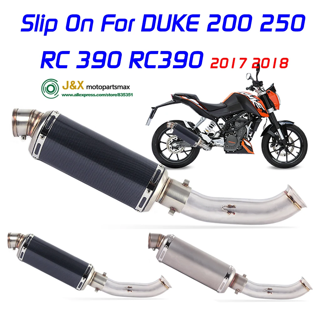 Slip On Escape For DUKE 390 250 DUKE 125 RC 390 125 RC390 2016 2017 2018 Exhaust Motorcycle Exhaust Muffler Middle Pipe Exhaust
Slip On Escape For DUKE 390 250 DUKE 125 RC 390 125 RC390 2016 2017 2018 Exhaust Motorcycle Exhaust Muffler Middle Pipe Exhaust