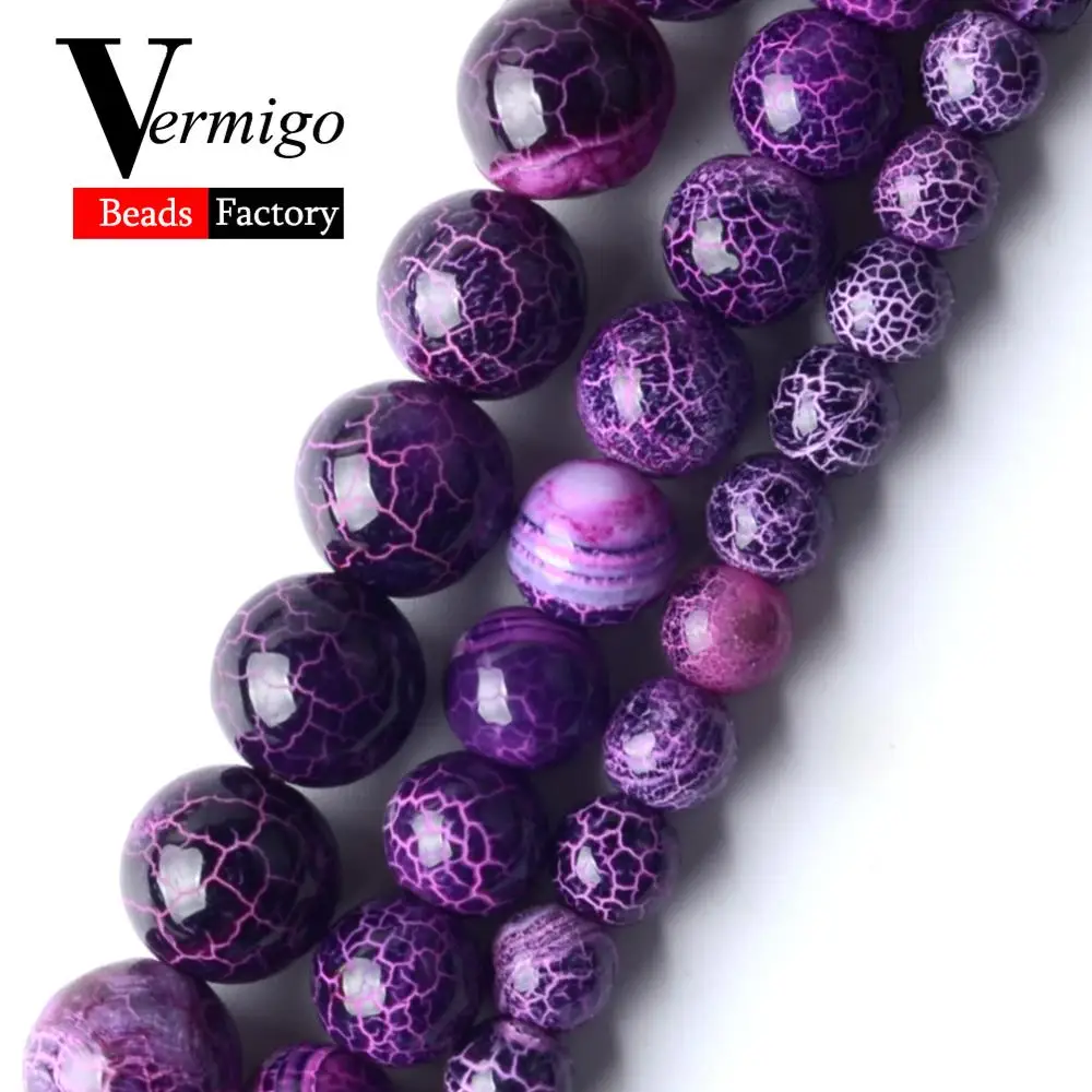 Natural Stone Beads Purple Cracked Stripe Agates Smooth Beads For Jewelry Making 6 8 10mm Round Stone Diy Bracelets 15inch
Natural Stone Beads Purple Cracked Stripe Agates Smooth Beads For Jewelry Making 6 8 10mm Round Stone Diy Bracelets 15inch