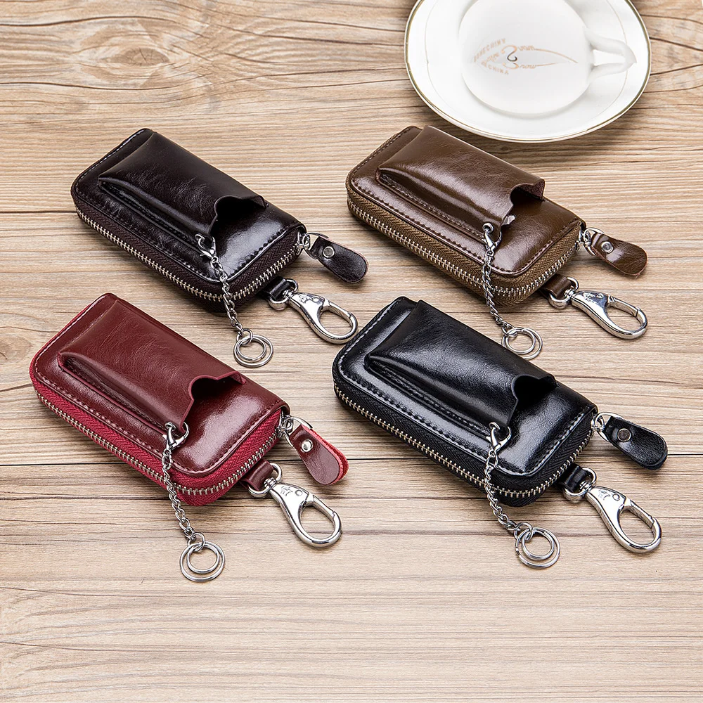 Genuine Leather Men Car Key Wallet Fashion Women Multifunction Keys Organizer Coin Purse Bag Ladies Housekeeper Key Holder
Genuine Leather Men Car Key Wallet Fashion Women Multifunction Keys Organizer Coin Purse Bag Ladies Housekeeper Key Holder