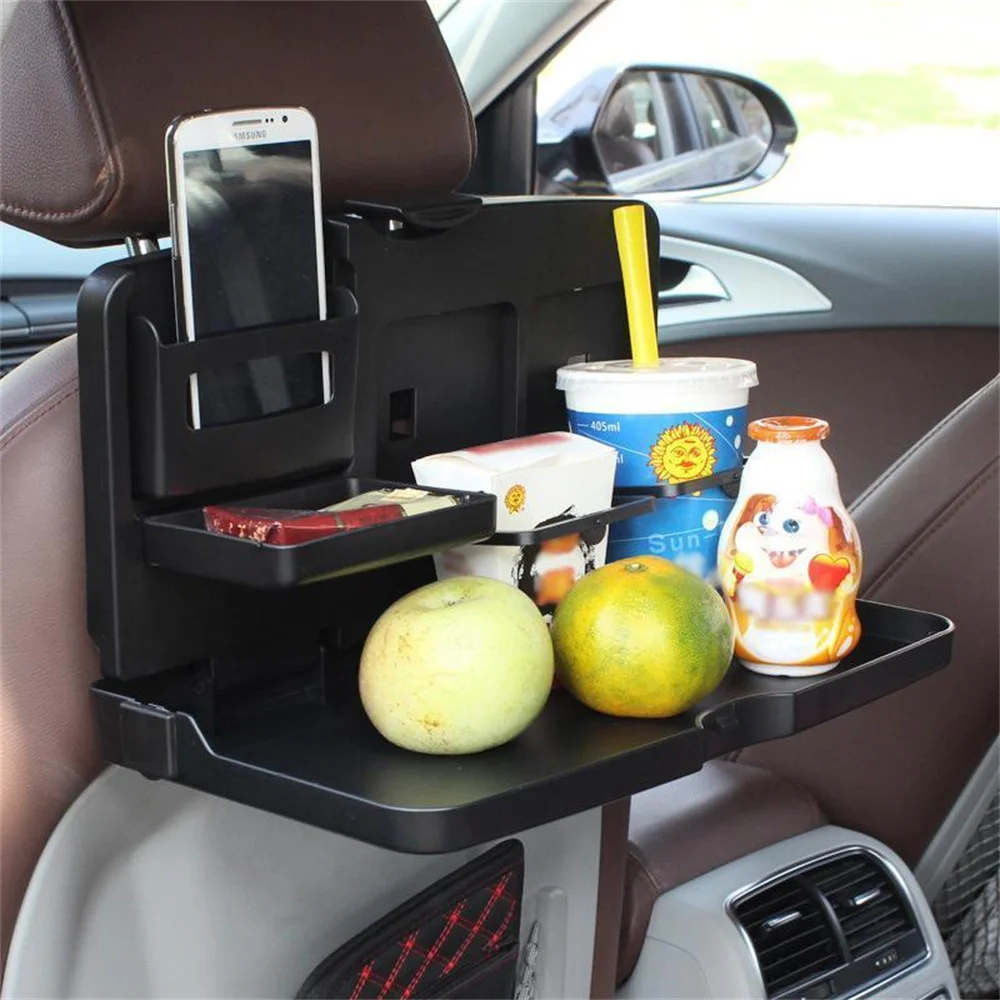 

Auto Car Back Seat Table Drink Food Cup Tray Car Cup Holder Backseat Table Beverage Holder Stand Desk Organiser Car Accessories