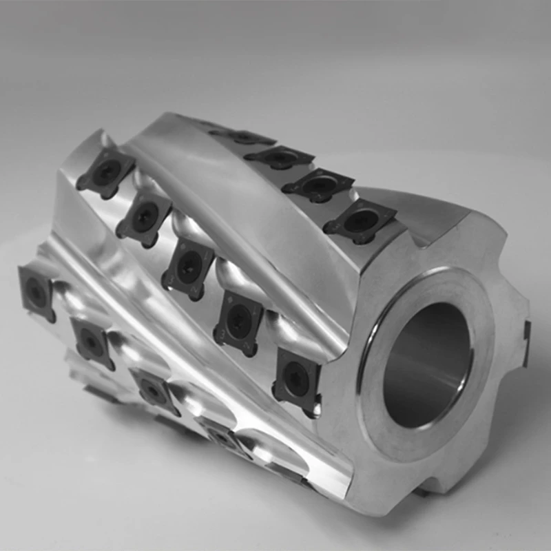 Spiral Cutterhead Sprial Planing Cutter Head Helical Cutter for Spindle Machine 4-Side Moulder 6T 50W