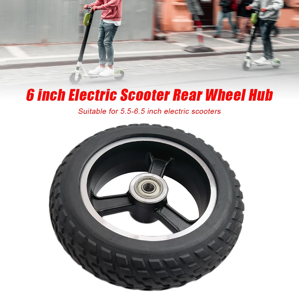 6 inch Electric Scooter Rear Wheel Hub Assembly Explosion-proof Solid Tire Rear Wheel Replacement Wheels for Scooter
6 inch Electric Scooter Rear Wheel Hub Assembly Explosion-proof Solid Tire Rear Wheel Replacement Wheels for Scooter