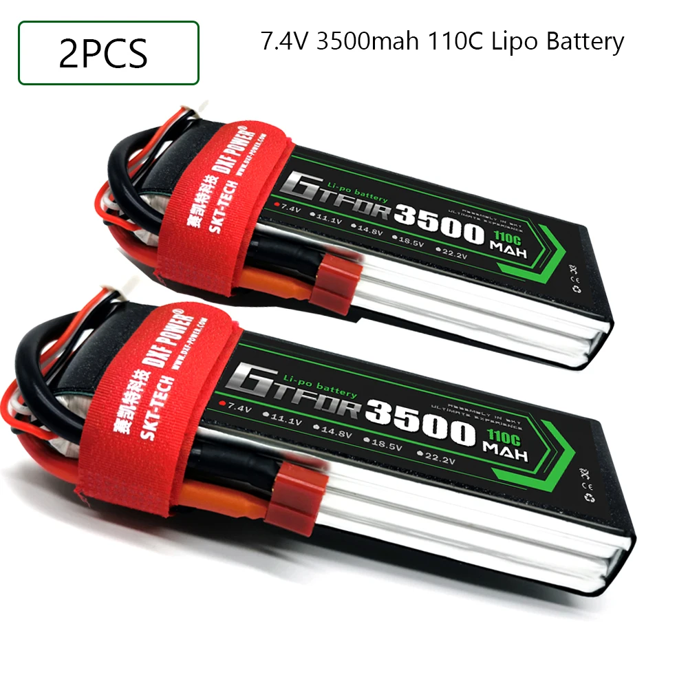 GTFDR 3500mAh 7.4V 110C-220C Lipo battery 2S XT60/DEANS/XT90/EC5 For AKKU Drone FPV Truck four axi Helicopter RC Car Airplane
GTFDR 3500mAh 7.4V 110C-220C Lipo battery 2S XT60/DEANS/XT90/EC5 For AKKU Drone FPV Truck four axi Helicopter RC Car Airplane