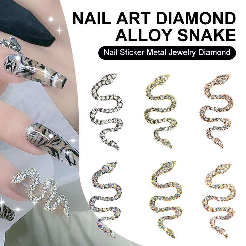Snake 3D Glitter Rhinestones Gold Silver Alloy Nail Diamond Nail Art Decoration DIY Nail Charms Supplies
Snake 3D Glitter Rhinestones Gold Silver Alloy Nail Diamond Nail Art Decoration DIY Nail Charms Supplies