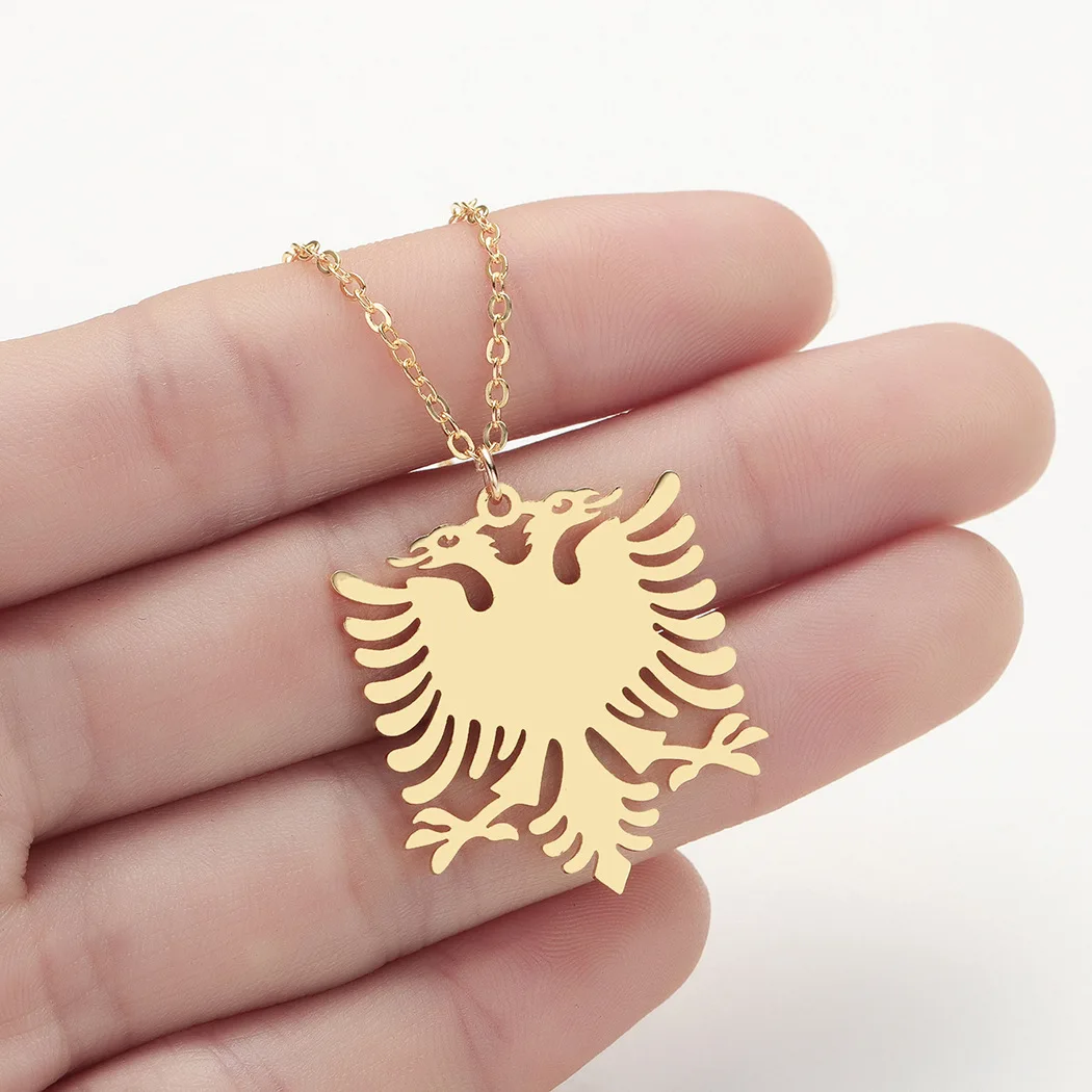 WANGAIYAO New Stainless Steel Accessories Albanian Eagle Pendant Golden Necklace Couple Fashion Personality Item Jewelry Pendant
WANGAIYAO New Stainless Steel Accessories Albanian Eagle Pendant Golden Necklace Couple Fashion Personality Item Jewelry Pendant