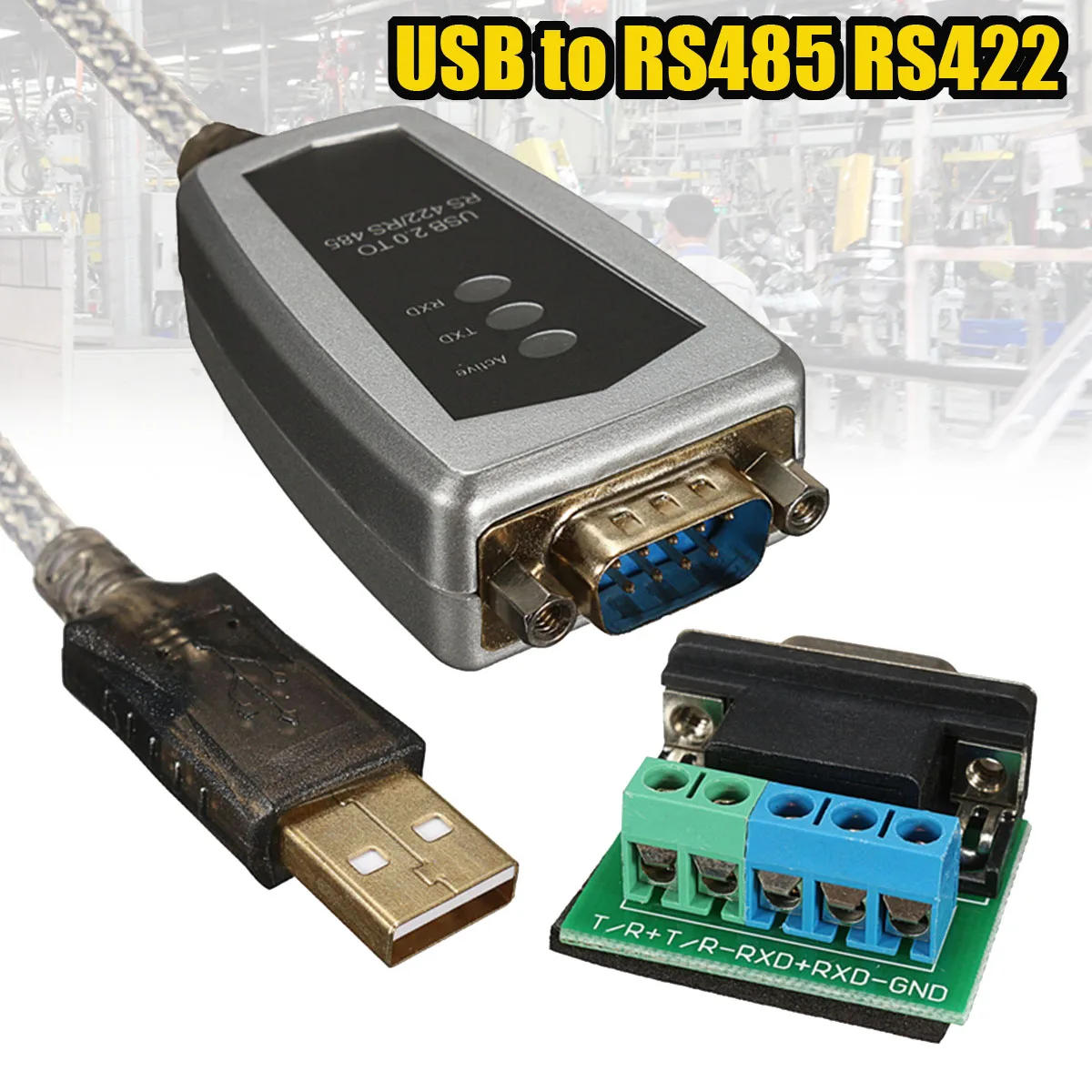 Кабель-Переходник USB/RS485 RS422 с последовательным портом чипом FTDI 0 5 м | Компьютеры и