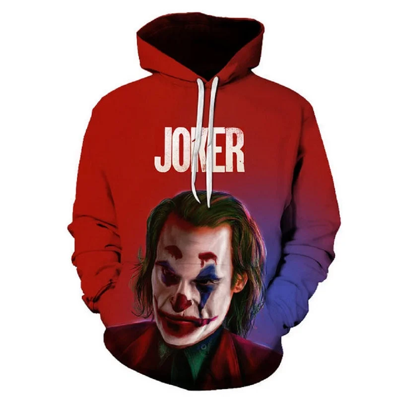 New scary clown 3D printed men's hoodie clown face graphic unisex O-neck hoodie funny men's and women's top and T-shirt XXS-6XL
New scary clown 3D printed men's hoodie clown face graphic unisex O-neck hoodie funny men's and women's top and T-shirt XXS-6XL