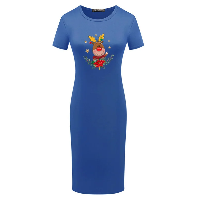 Autumn Winter Christmas Elk Womens Elegant Dress Vestido Short Sleeve Slim Bodycon Party Tunic Crew Neck Casual Pencil Dress
Autumn Winter Christmas Elk Womens Elegant Dress Vestido Short Sleeve Slim Bodycon Party Tunic Crew Neck Casual Pencil Dress