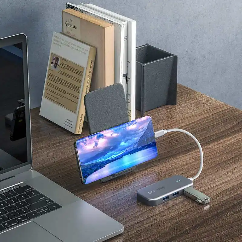 BlitzWolf BW-TH10 6 in 1 USB C Data Hub 6 Ports Type-C PD Charging USB 3.0 HDMI-compatible 4k 30HZ 1000Mbps RJ45 for Laptop
BlitzWolf BW-TH10 6 in 1 USB C Data Hub 6 Ports Type-C PD Charging USB 3.0 HDMI-compatible 4k 30HZ 1000Mbps RJ45 for Laptop