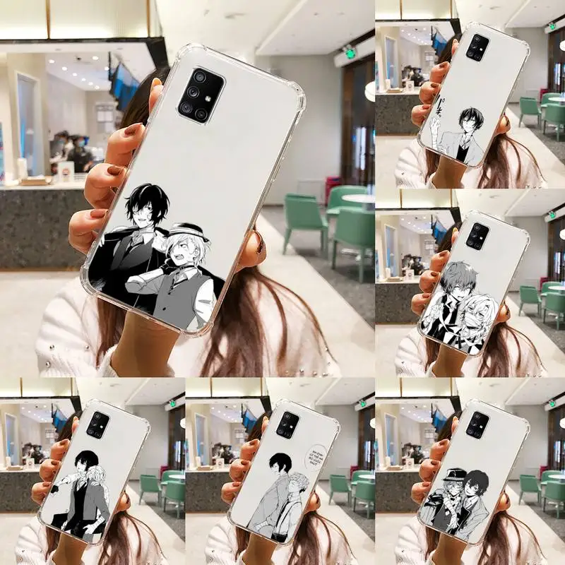Bungou Stray Dogs Phone Case Transparent For Samsung S 10 9 20 11 7 8 21 6 P Edge PLUS ULTRA 4G 5G
Bungou Stray Dogs Phone Case Transparent For Samsung S 10 9 20 11 7 8 21 6 P Edge PLUS ULTRA 4G 5G
