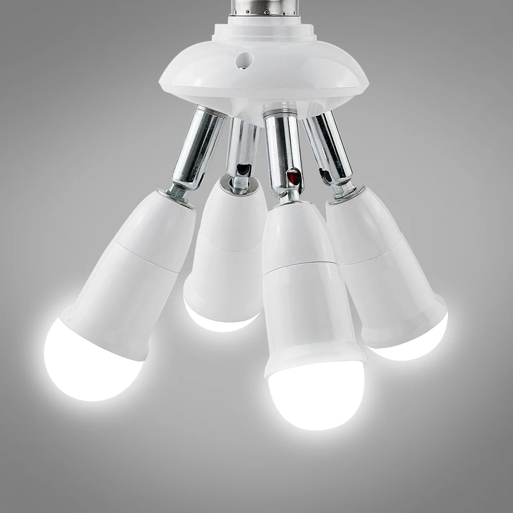 Lamp E27 Socket Splitter Socket Splitter Standard Holder Base LED Bulb 1/2/3/4/5 in 1 Light Conversion Adapter Converter E27
Lamp E27 Socket Splitter Socket Splitter Standard Holder Base LED Bulb 1/2/3/4/5 in 1 Light Conversion Adapter Converter E27