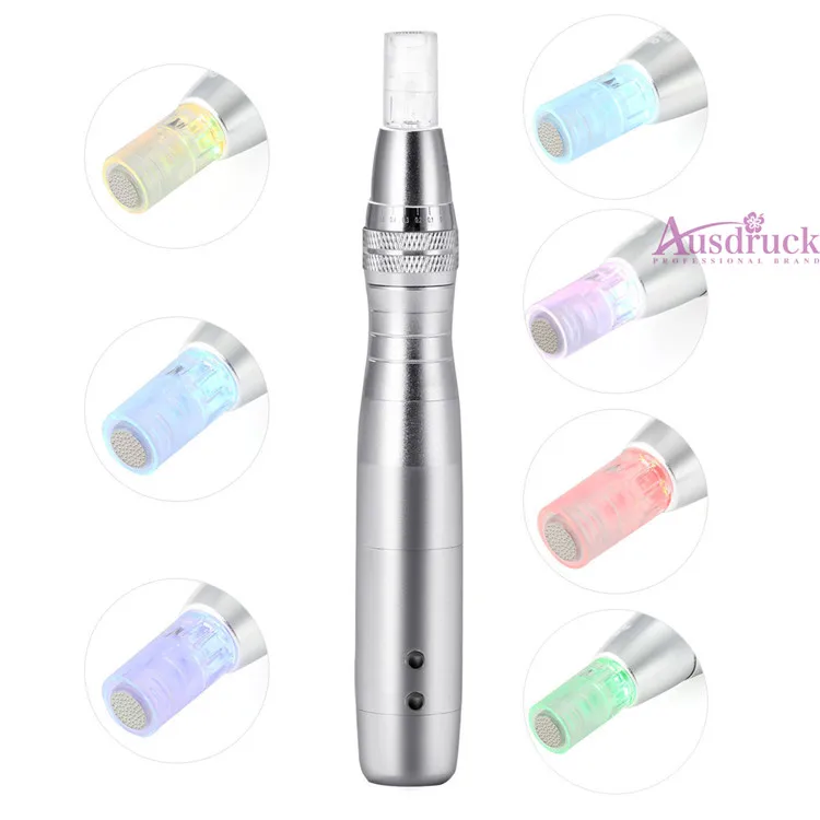 Adjust speed and needle length LED Photon Electric Derma Pen Micro Needle Roller Acne Scar removal Skin Regeneration 7 colors
Adjust speed and needle length LED Photon Electric Derma Pen Micro Needle Roller Acne Scar removal Skin Regeneration 7 colors