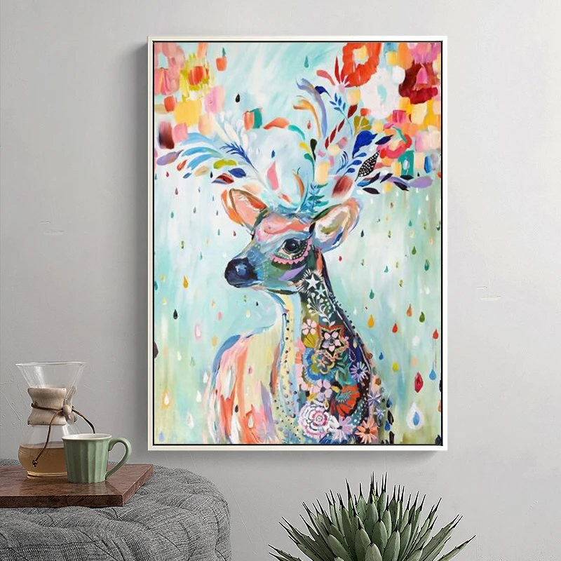 Abstract Graffiti Animal Art Painting Print on Canvas Art Poster and Print Wall Art Sika Deer Picture for Living Room Home Decor
Abstract Graffiti Animal Art Painting Print on Canvas Art Poster and Print Wall Art Sika Deer Picture for Living Room Home Decor