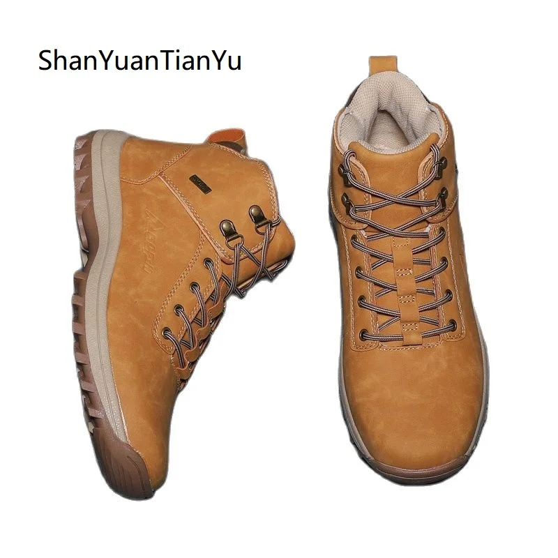 Boots Men Snow Plush Warm Soft Bottom Fur Winter Short Boots Outside Casual Leather Handmade Sneakers Daddy Shoes Ankle Boots
Boots Men Snow Plush Warm Soft Bottom Fur Winter Short Boots Outside Casual Leather Handmade Sneakers Daddy Shoes Ankle Boots