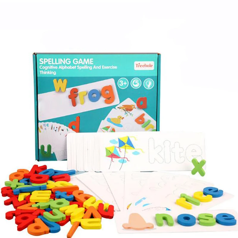 Montessori Spell word game Wooden Toys Early Learning Jigsaw Letter Alphabet Puzzle Preschool Educational Baby Toys for Children
Montessori Spell word game Wooden Toys Early Learning Jigsaw Letter Alphabet Puzzle Preschool Educational Baby Toys for Children
