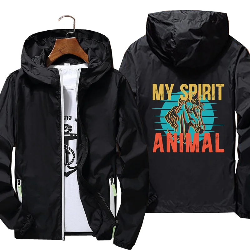 2021 Men's jacket My spirit Animal Horse printing indbreak jacket Reflective Skin Sun Spring Autumn brand jacket
2021 Men's jacket My spirit Animal Horse printing indbreak jacket Reflective Skin Sun Spring Autumn brand jacket