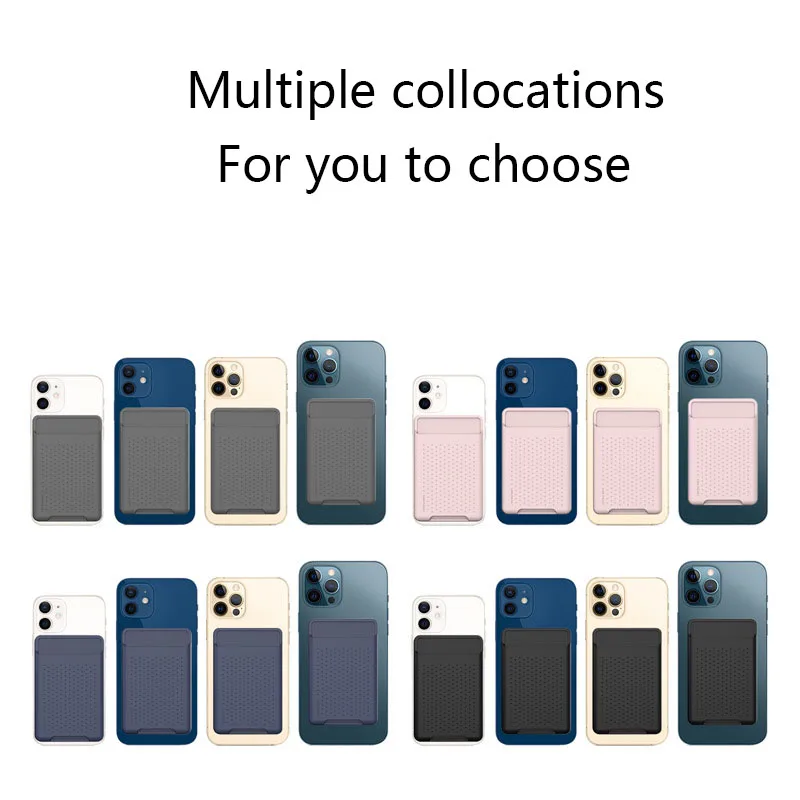 Powerful Silicone Magnetic Phone Back Sticker Card Holder For Magsafe iPhone 12 Pro Max Mini Original Luxury Back Cover 
Powerful Silicone Magnetic Phone Back Sticker Card Holder For Magsafe iPhone 12 Pro Max Mini Original Luxury Back Cover