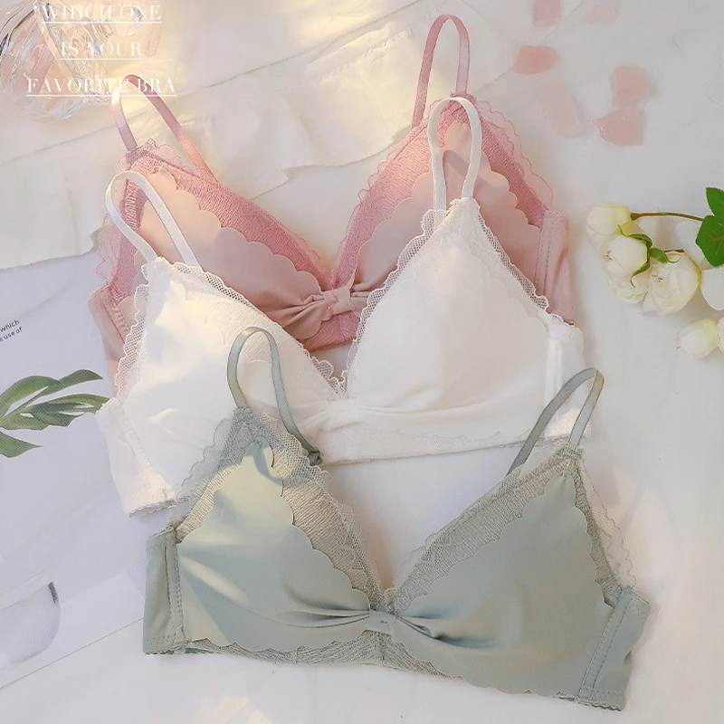 Roseheart Women Fashion Green Sexy Lingerie Sets Plus Size Bras One-Piece Cotton Panties Underwear Wireless Bra Sets Cup A B 
Roseheart Women Fashion Green Sexy Lingerie Sets Plus Size Bras One-Piece Cotton Panties Underwear Wireless Bra Sets Cup A B