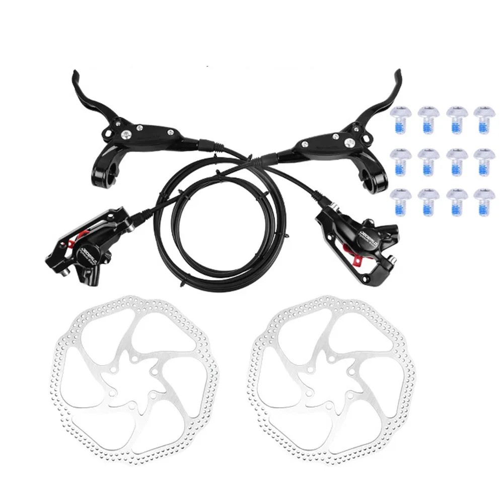 Mountain Bike Hydraulic Disc Brakes Set Front Rear Right Left Oil Brake Kit Aluminum Alloy Three-finger Handle Cycling Parts
Mountain Bike Hydraulic Disc Brakes Set Front Rear Right Left Oil Brake Kit Aluminum Alloy Three-finger Handle Cycling Parts