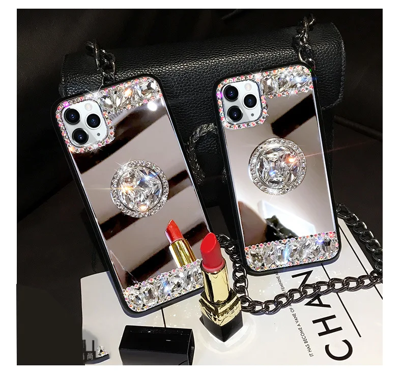 Телефонный чехол Bling Dimaon для iPhone 12 Mini 11 Pro Max XR XS MAX X 8 7 6S SE 2020 Plus чехлы с кольцом