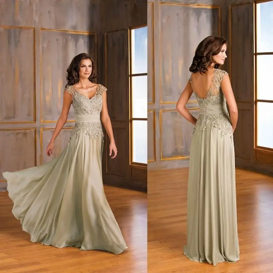2015 Mother of the Bride Dresses Fashion Lace Applique V-Neck A-Line Backless Evening Dresses Groom Bridal Mother Dress XYR71
2015 Mother of the Bride Dresses Fashion Lace Applique V-Neck A-Line Backless Evening Dresses Groom Bridal Mother Dress XYR71