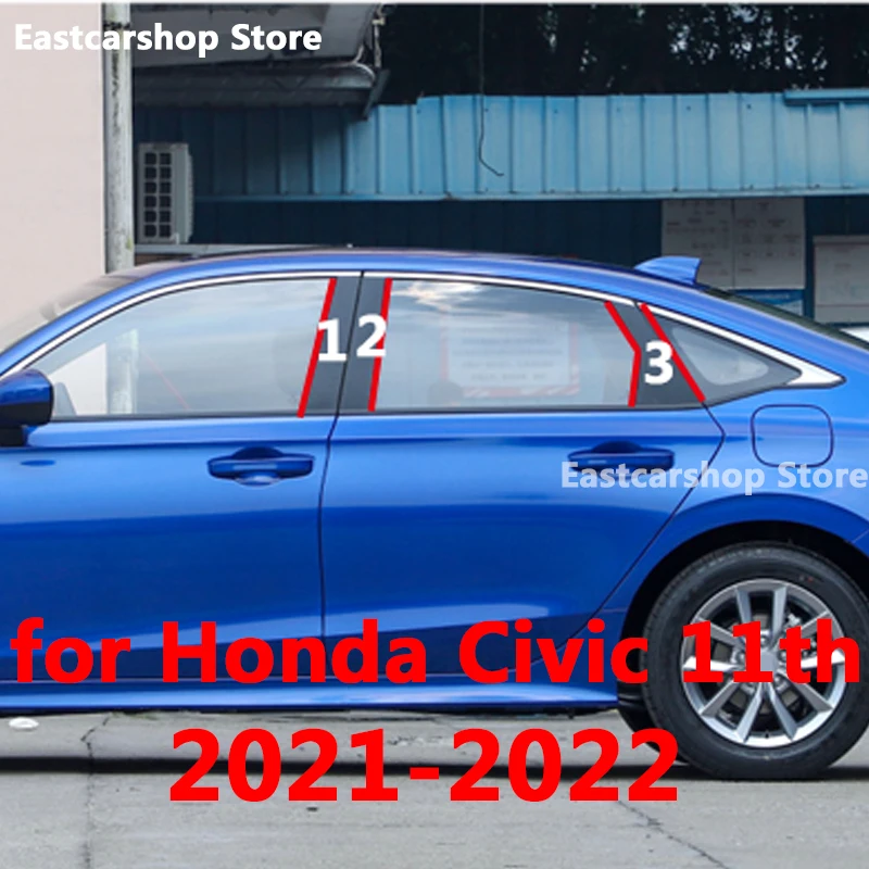 For Honda Civic 11th 2021 2022 Car Middle Window B C Center Pillar Sticker PC Decorative Central Frame Strip Cover Accessories
For Honda Civic 11th 2021 2022 Car Middle Window B C Center Pillar Sticker PC Decorative Central Frame Strip Cover Accessories
