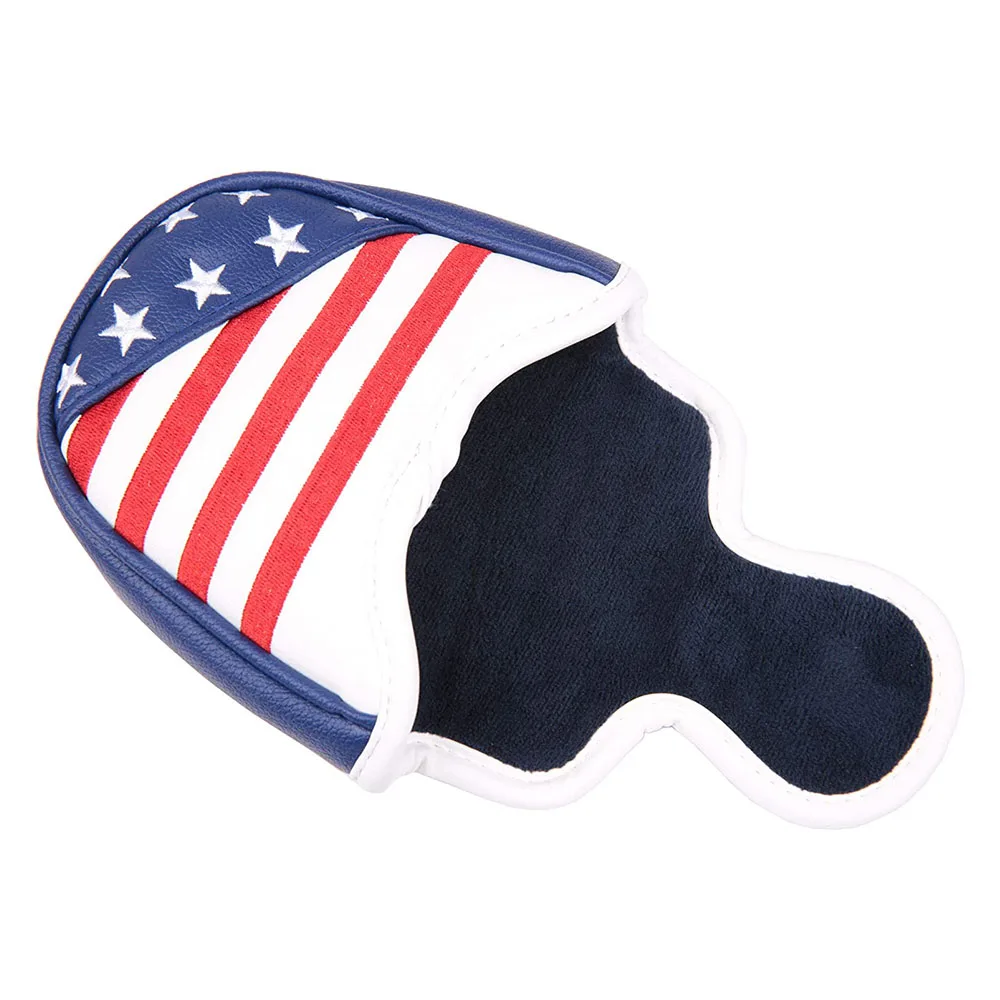 USA Flag and Eagle Golf Mallet Putter Head Cover PU Leather Golf Club Headcover With Magnetic
USA Flag and Eagle Golf Mallet Putter Head Cover PU Leather Golf Club Headcover With Magnetic