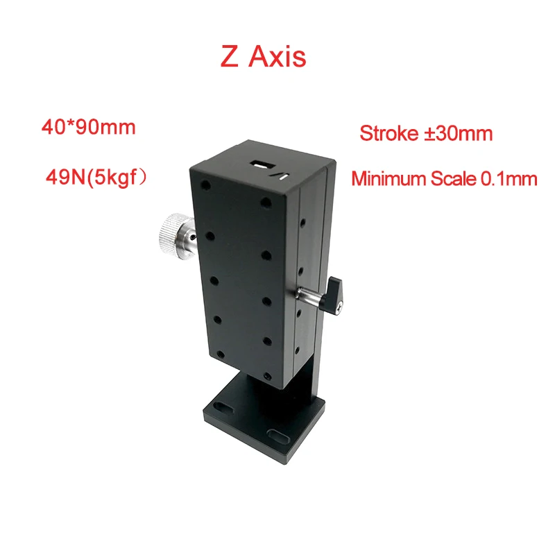 Z Axis 40*90Manual Displacement Platform Micrometer Sliding stage Steel ball guide PLWZ4090
Z Axis 40*90Manual Displacement Platform Micrometer Sliding stage Steel ball guide PLWZ4090