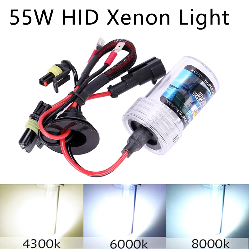 

2Pcs 12V 55W H7 HID Xenon Light Conversion Kit H1 H3 H4 H8 H9 H11 9005 9006 Bulb Auto Car Headlight Lamp