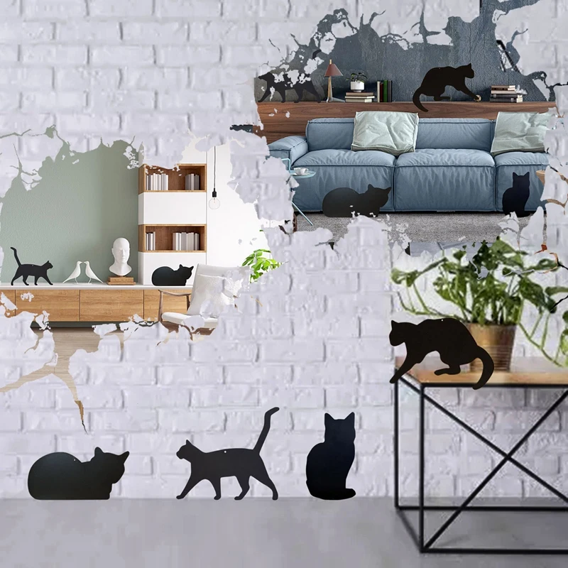 PPYY-4 PCS Acrylic Cat Pendant Black Cat Art Ornaments for Bookshelf Living Room Home Garden Yard Courtyard Decorations
PPYY-4 PCS Acrylic Cat Pendant Black Cat Art Ornaments for Bookshelf Living Room Home Garden Yard Courtyard Decorations