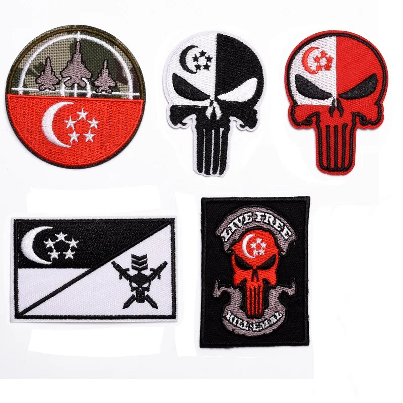 5pcs/set Tactical Morale Slogans Army Military Badge Iron patches Embroidered on for DIY Hat Backpack Clothes Sew ironing Patch
5pcs/set Tactical Morale Slogans Army Military Badge Iron patches Embroidered on for DIY Hat Backpack Clothes Sew ironing Patch