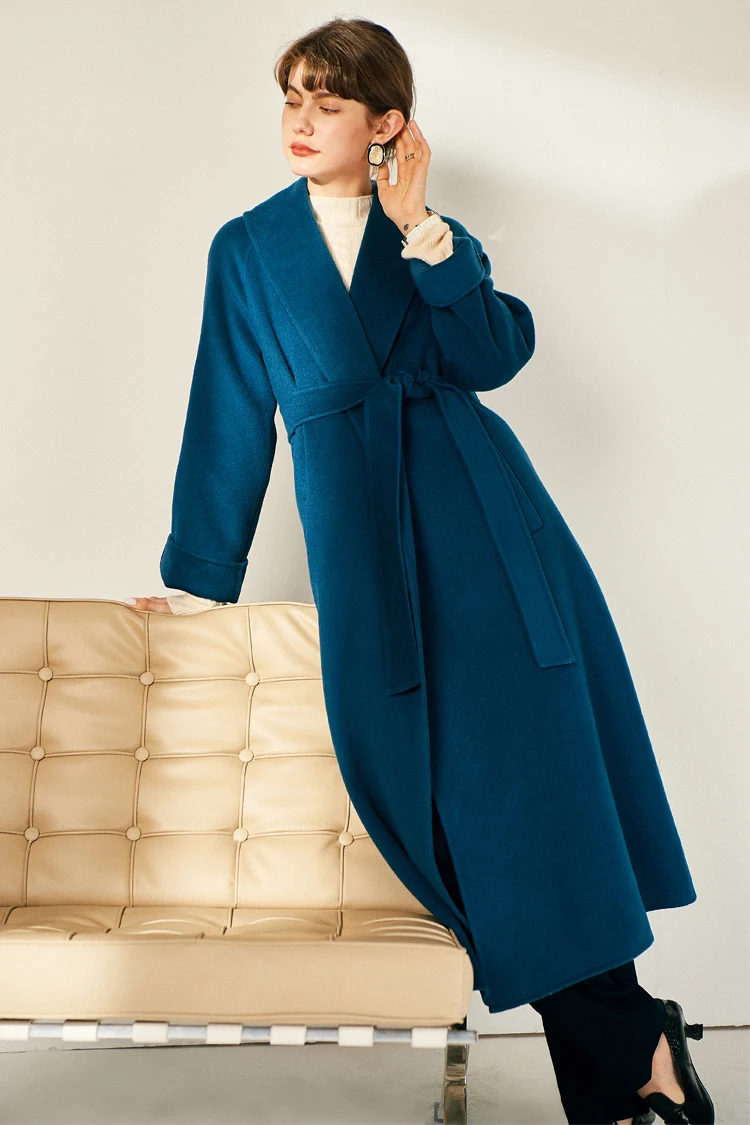Long Cashmere Women's Overcoat Hepburn Style Lace Cloak Double-Sided Woolen Coat Pure Color Elegant Female Clothing Outwear
Long Cashmere Women's Overcoat Hepburn Style Lace Cloak Double-Sided Woolen Coat Pure Color Elegant Female Clothing Outwear