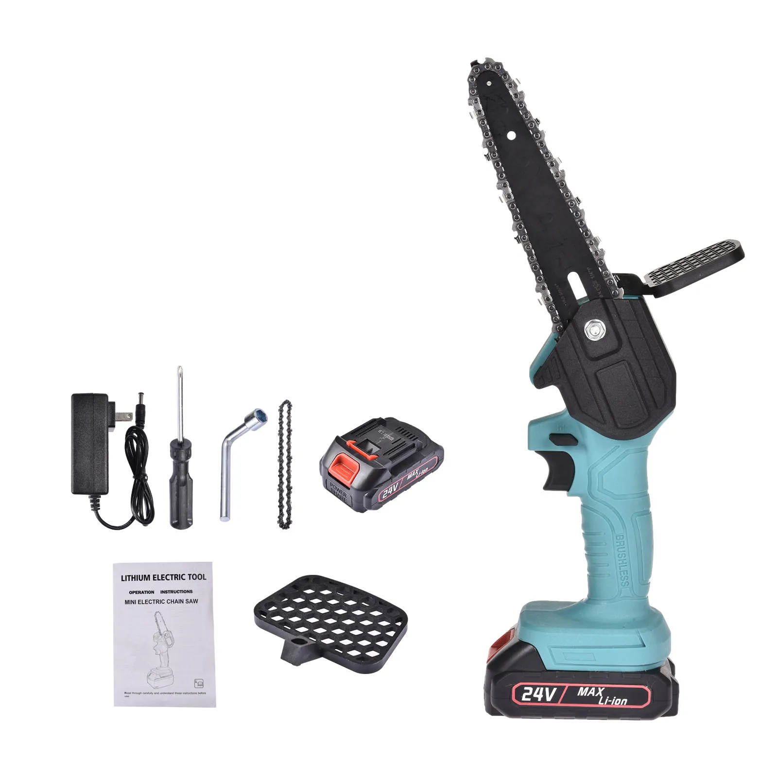 6 Inch Mini Electric Chainsaw Cordless Handheld Pruning Saw Portable Battery Wood Cutter Home Garden Logging Power Tool
6 Inch Mini Electric Chainsaw Cordless Handheld Pruning Saw Portable Battery Wood Cutter Home Garden Logging Power Tool