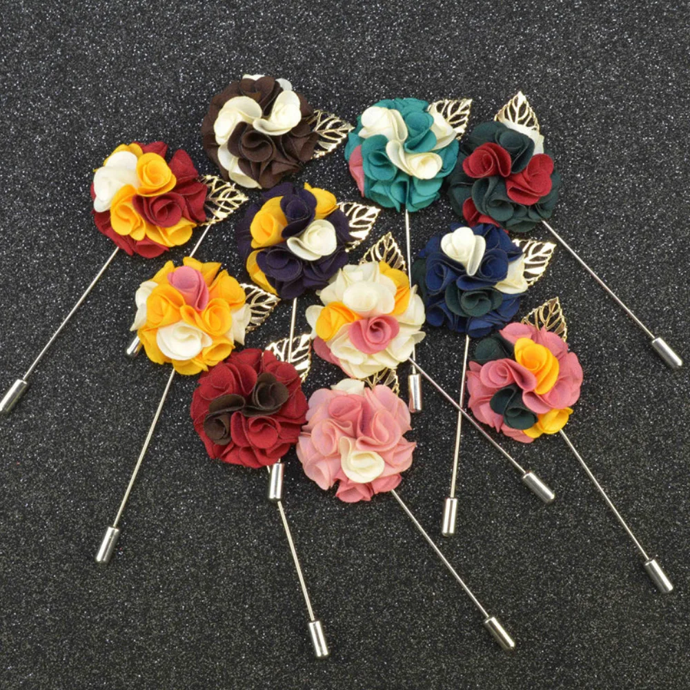 1 Pcs High-grade Ribbon Men Rose Flower Golden Leaf Fashion Brooch Pin Suit Lapel New Men Wedding Boutonniere Brooch Jewelry
1 Pcs High-grade Ribbon Men Rose Flower Golden Leaf Fashion Brooch Pin Suit Lapel New Men Wedding Boutonniere Brooch Jewelry