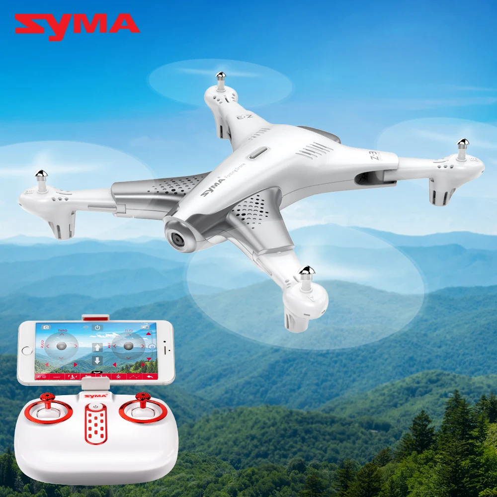 

Syma Z3 RC Helicopter Smart Foldable RC Drone With 720p FPV WIFI HD Camera Real-time Altitude Hold Headless Mode Quadcopter Toys