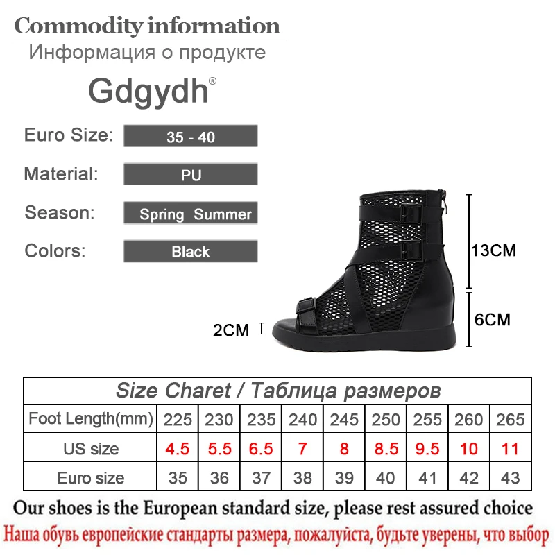 Gdgydh Gothic Summer Shoes Women Gladiator Shoes Ladies Fashion Buckle Strap Hollow Out Mesh Ankle Boots Open Toe With Zipper
Gdgydh Gothic Summer Shoes Women Gladiator Shoes Ladies Fashion Buckle Strap Hollow Out Mesh Ankle Boots Open Toe With Zipper