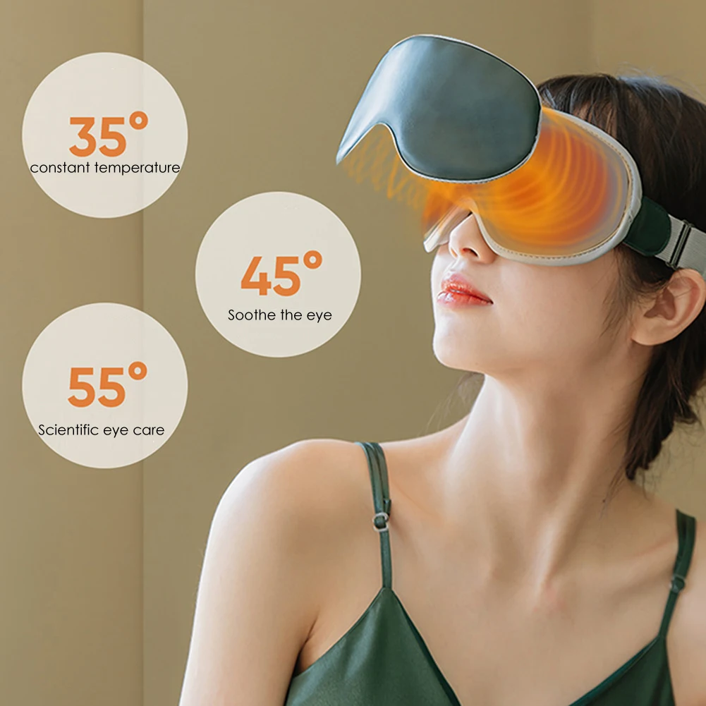 Smart Vibration Eye Massager Hot Compress USB Heating Steam Eyeshade Eye Mask Anti Dark Circle Fatigue Relief Sleep Eyecare Tool
Smart Vibration Eye Massager Hot Compress USB Heating Steam Eyeshade Eye Mask Anti Dark Circle Fatigue Relief Sleep Eyecare Tool