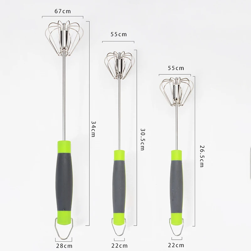 Semi-automatic Egg Beater 304 Stainless Steel Egg Whisk Manual Hand Mixer Self Turning Egg Stirrer Kitchen Accessories Egg Tools
Semi-automatic Egg Beater 304 Stainless Steel Egg Whisk Manual Hand Mixer Self Turning Egg Stirrer Kitchen Accessories Egg Tools