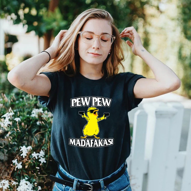Cute Pew Pew Madafakas Yellow Duck T Shirt Crazy Grandpa with A Water Gun Anime Cartoon Casual Cotton Unisex Penguin Meme Tee
Cute Pew Pew Madafakas Yellow Duck T Shirt Crazy Grandpa with A Water Gun Anime Cartoon Casual Cotton Unisex Penguin Meme Tee