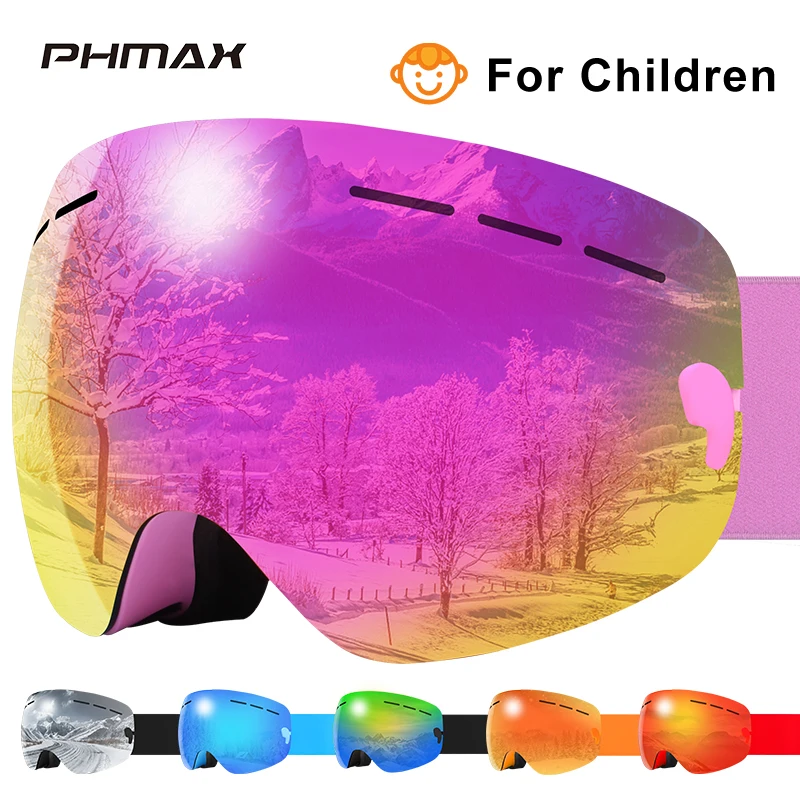 PHMAX Ski Goggles UV400 Protective Small Size For Children Ski Goggles Snowboard Goggles Outdoor Sports Winter Skiing Eyewear
PHMAX Ski Goggles UV400 Protective Small Size For Children Ski Goggles Snowboard Goggles Outdoor Sports Winter Skiing Eyewear