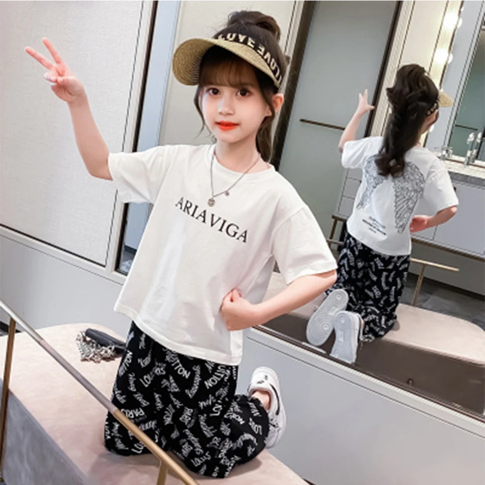 Children's Clothing Kids Clothes Girls Girl Sets Summer Track Suits For Kids Summer Wing-Patterned Sportswear Two-Piece Suit
Children's Clothing Kids Clothes Girls Girl Sets Summer Track Suits For Kids Summer Wing-Patterned Sportswear Two-Piece Suit