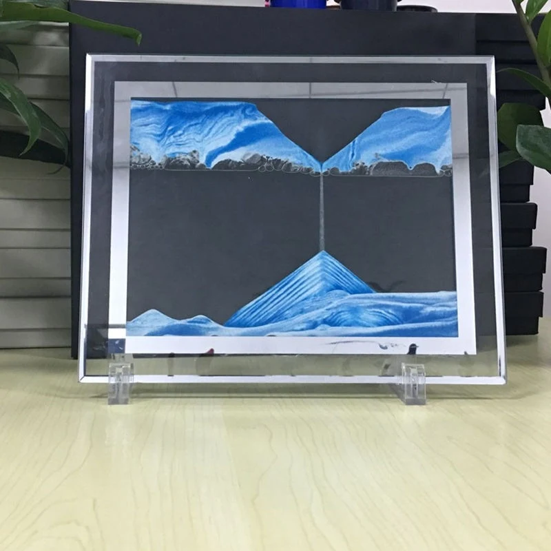 Moving Sand Picture Frame Liquid Landscape Painting Glass Photo Desk Ornaments 3D Vision Flowing Sand Painting with Photo Frame
Moving Sand Picture Frame Liquid Landscape Painting Glass Photo Desk Ornaments 3D Vision Flowing Sand Painting with Photo Frame