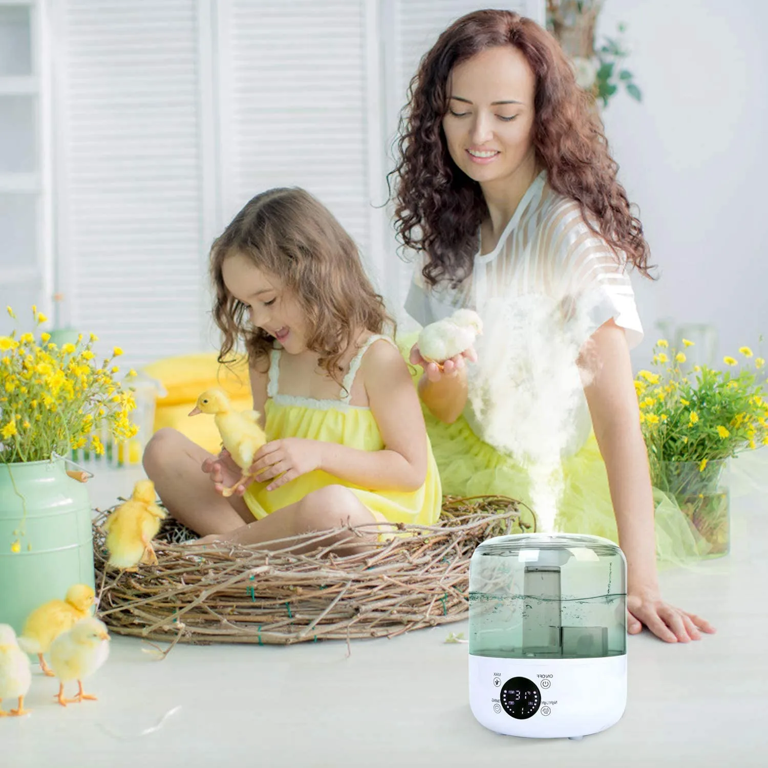 Ultrasonic Cool Mist Humidifiers 3L,USB Portable Desk Diffuser Remote Control for Bedroom Home Office Room
Ultrasonic Cool Mist Humidifiers 3L,USB Portable Desk Diffuser Remote Control for Bedroom Home Office Room