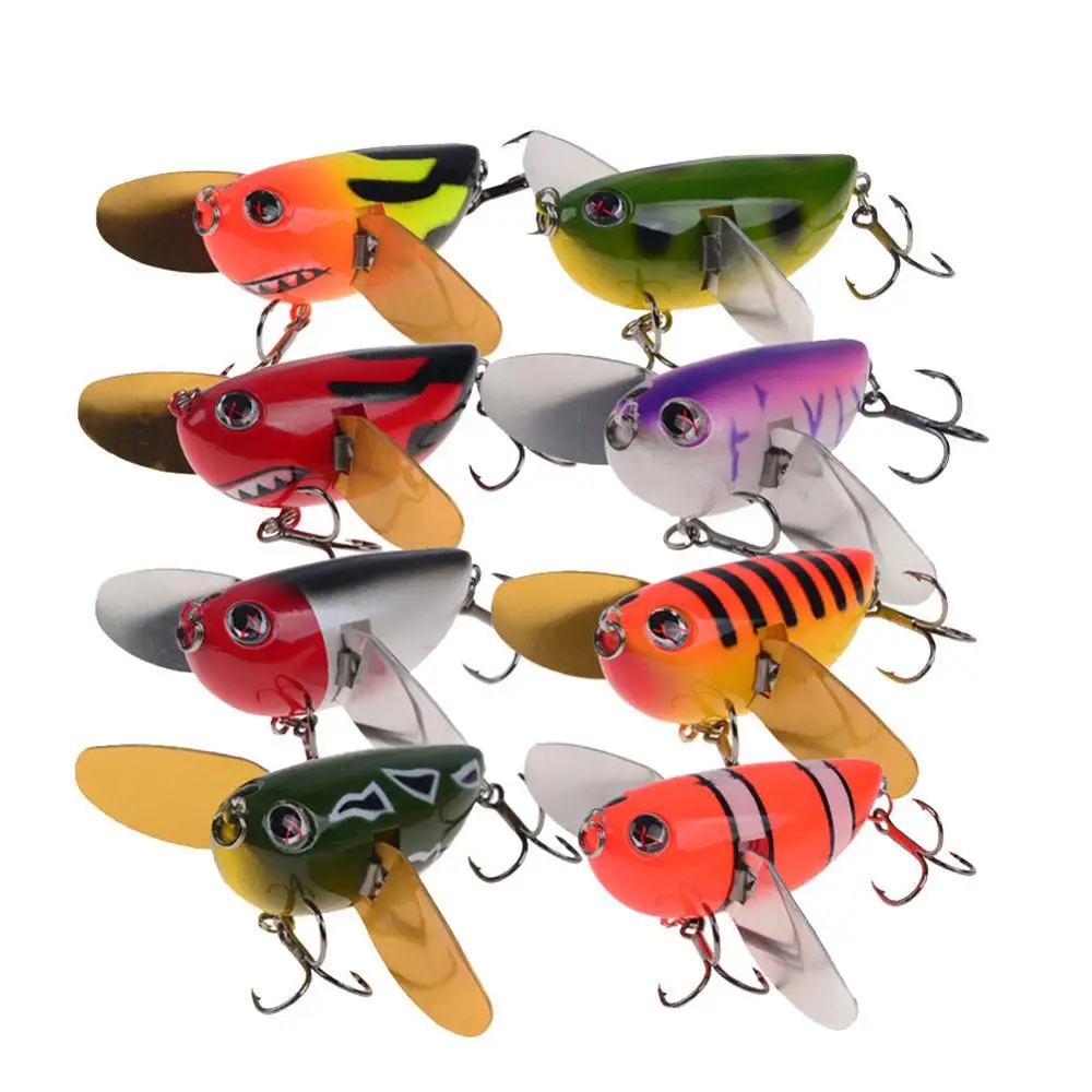 2pcs Fishing Lures 6cm 12.7g Topwater Minnow Floating Topwater Crankbaits Artificial Popper Lure Hard Bait
2pcs Fishing Lures 6cm 12.7g Topwater Minnow Floating Topwater Crankbaits Artificial Popper Lure Hard Bait