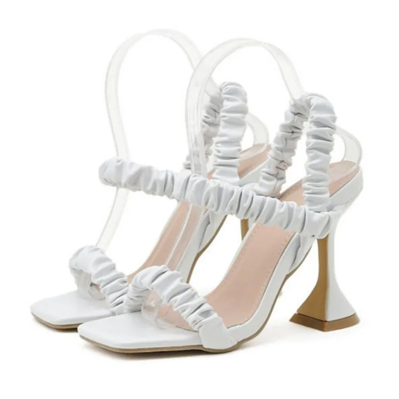 2021 Fashion Women Square Toe Party Dress Shoes New Design Pleated Slip On Ankle Strap Sandals Strange High Heels
2021 Fashion Women Square Toe Party Dress Shoes New Design Pleated Slip On Ankle Strap Sandals Strange High Heels