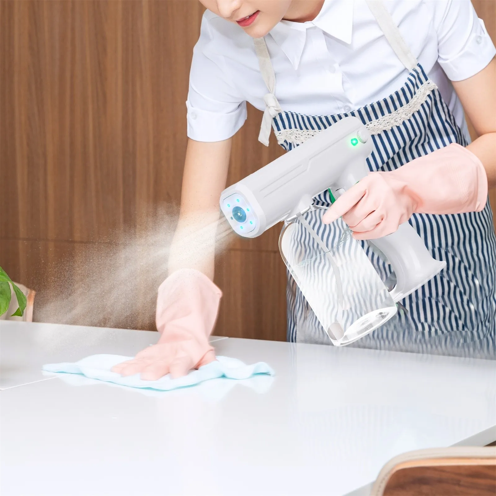 Nano Sanitizer Water Fogger Auto Steam Clean Gun Mist Sprayer Disinfectant Sterilizer Handheld Lotion Sprayer with 800ml bottle
Nano Sanitizer Water Fogger Auto Steam Clean Gun Mist Sprayer Disinfectant Sterilizer Handheld Lotion Sprayer with 800ml bottle