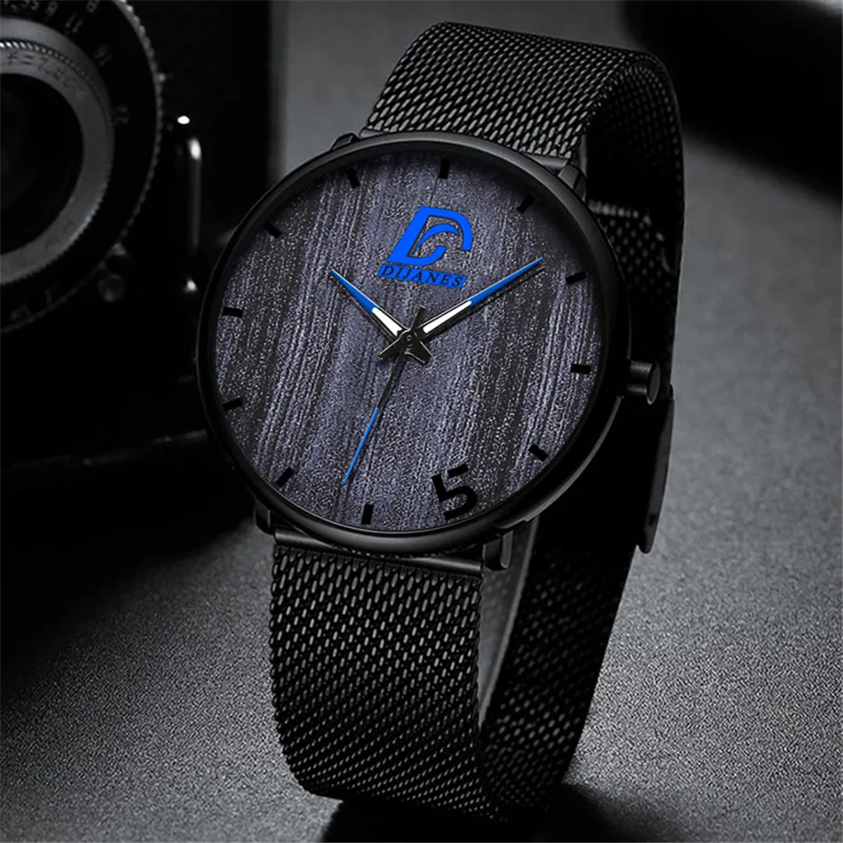 2022 New Retro Creative Design Men's Watches Fashion Ultra Thin Simple Men Business Steel Mesh Belt Quartz Watch Reloj Hombre
2022 New Retro Creative Design Men's Watches Fashion Ultra Thin Simple Men Business Steel Mesh Belt Quartz Watch Reloj Hombre