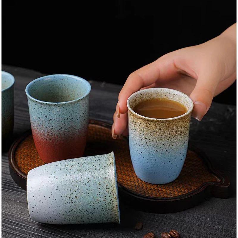

150 мл керамическая кофейная кружка посуда для напитков в японском стиле НЕОБРАБОТАННАЯ керамика чашка мастер Кофейня керамическая чашка дл...